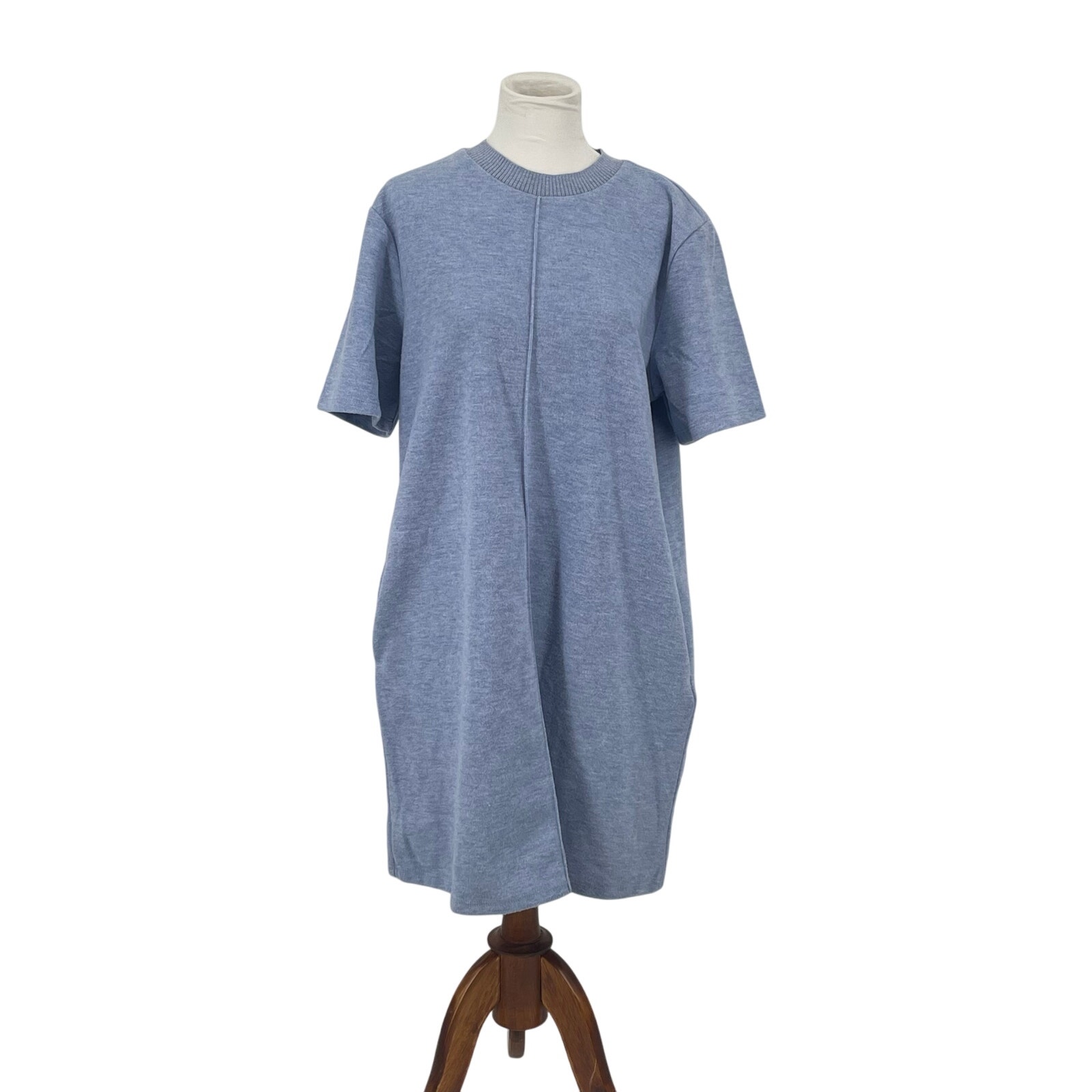 Nwt Steve Madden Short Sleeve Sweater Dress Baby Blue L